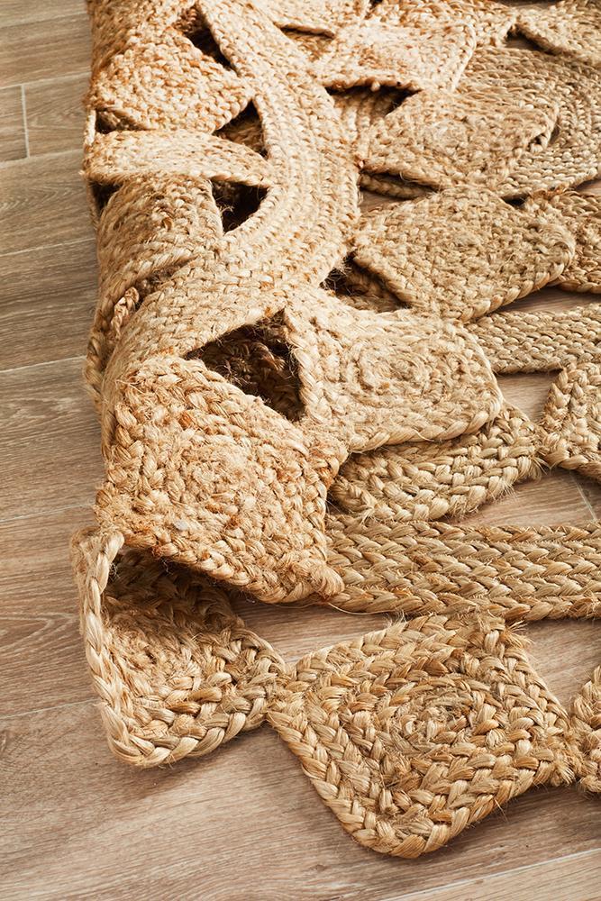 Atrium Tessellate Natural Round By Rug Culture - 200X200CM - ROUND