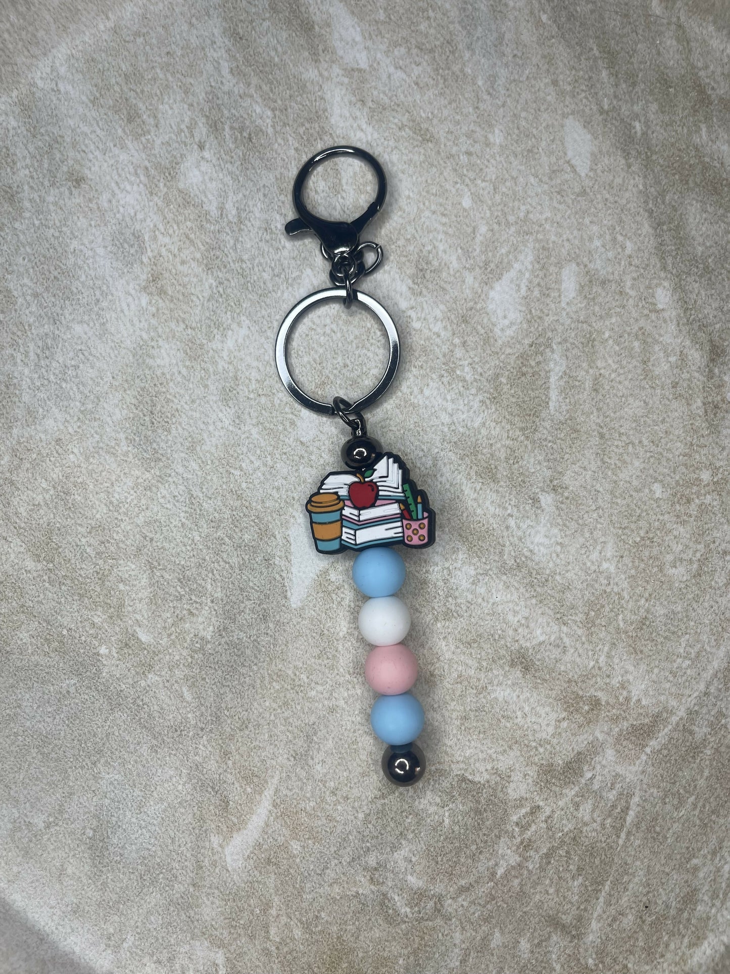 Pink & Blue Teachers Keychain