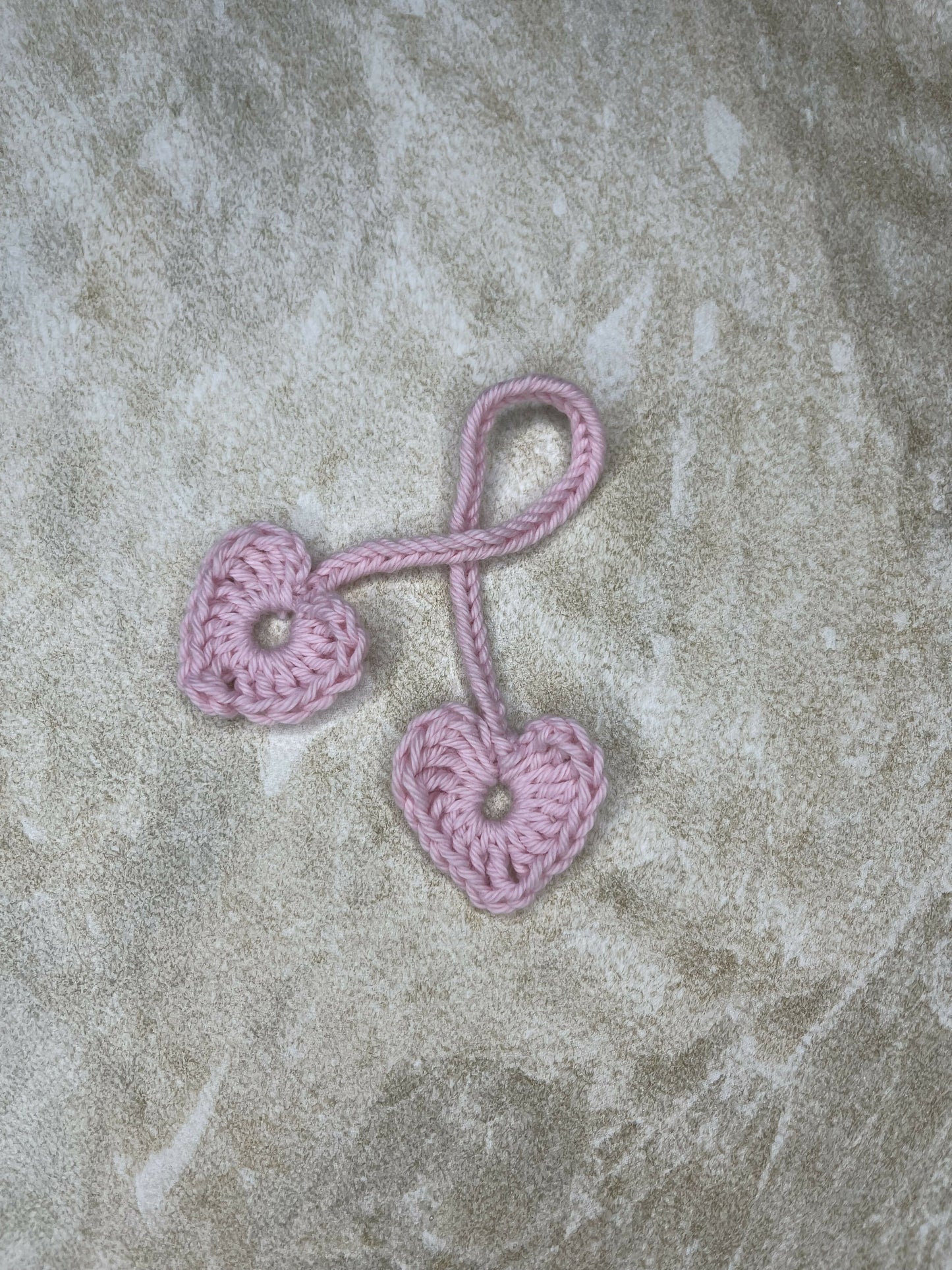 Pink Crochet Cord Tie