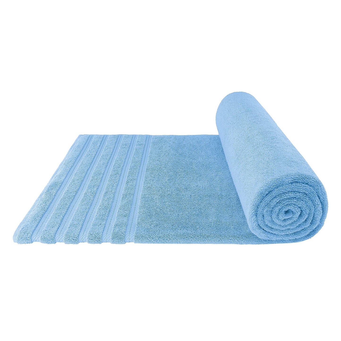 White Luxury 6-Piece Combed Cotton Towel Bale Set - Ultra Soft & Absorbent Bath, Hand, Face Towels