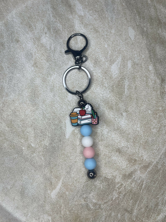 Pink & Blue Teachers Keychain