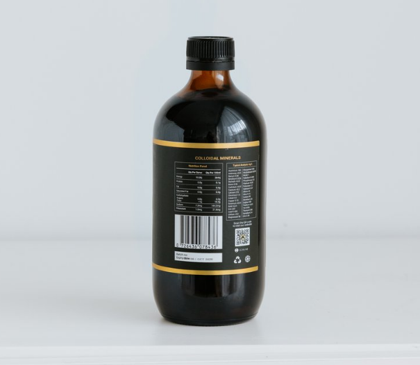 Colloidal Minerals 500ml - Natural Support for Energy, Immunity &amp; Nutrient Absorption - $40.00