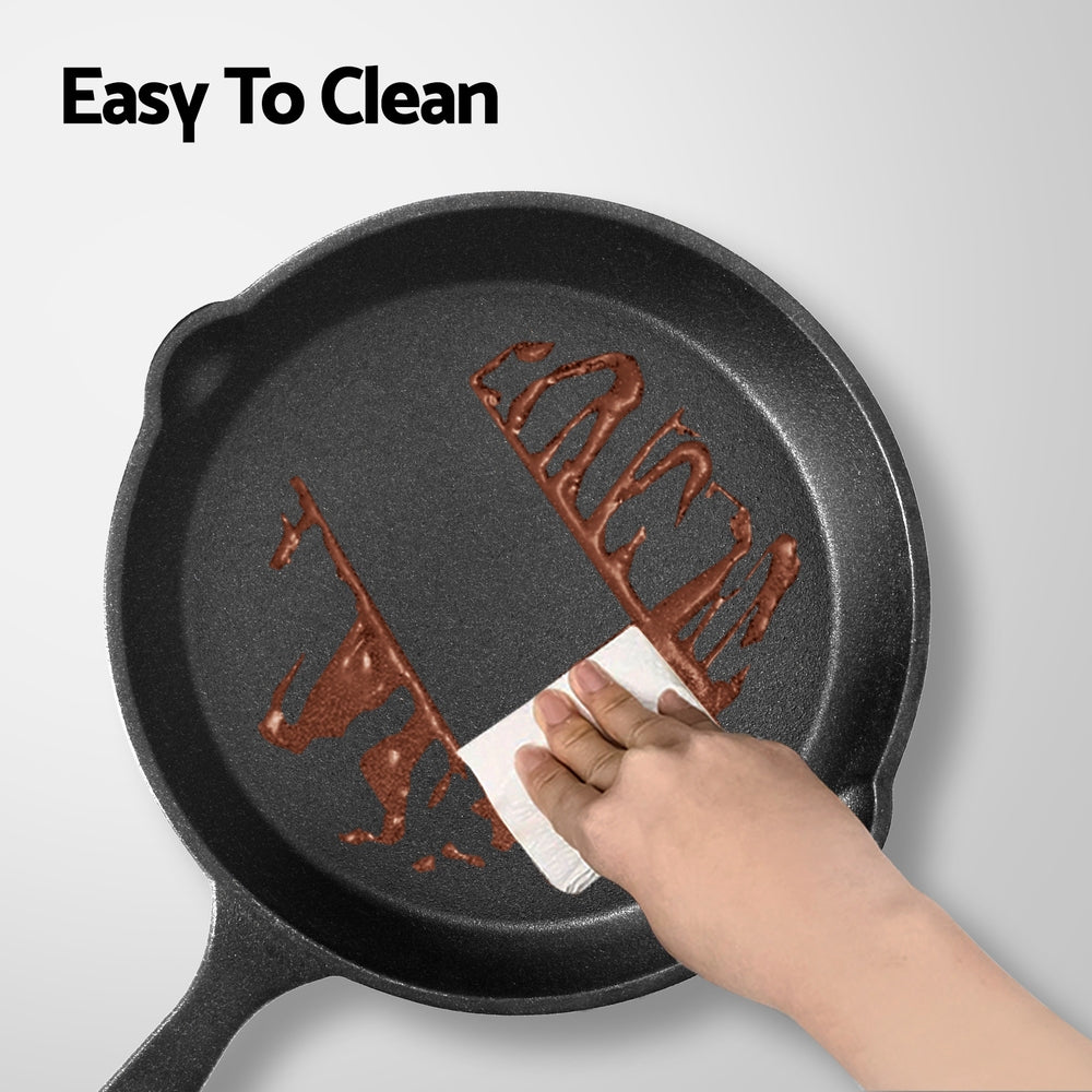 5-Star Chef Cast Iron Frying Pan Set – 3pcs