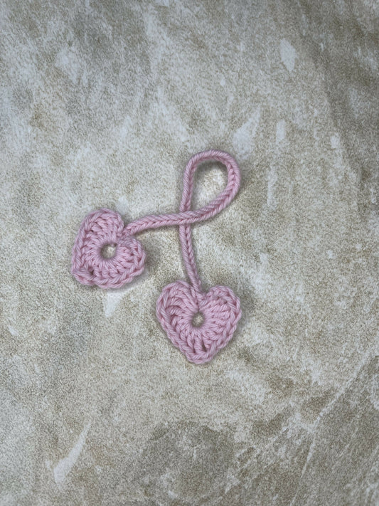 Pink Crochet Cord Tie