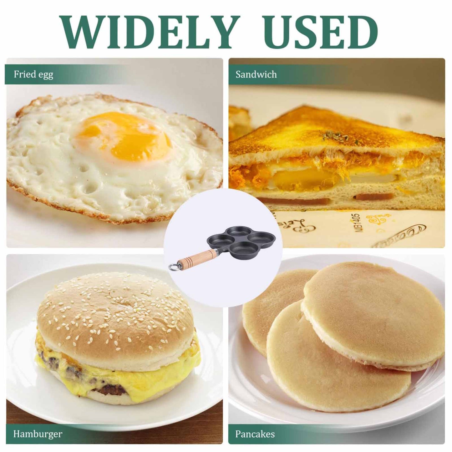 4 Cup Cast Iron Frying Pan