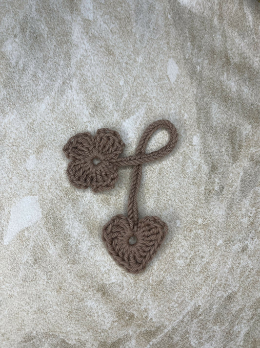 Brown Crochet Cord Tie