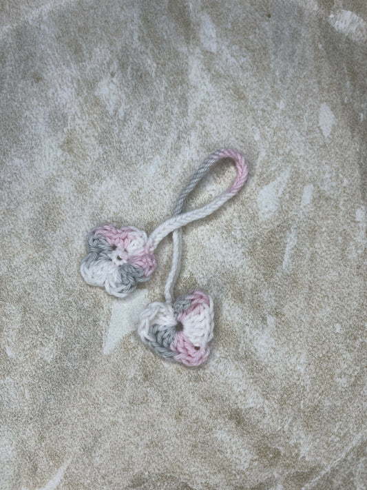 Tri Colour Crochet Cord Tie