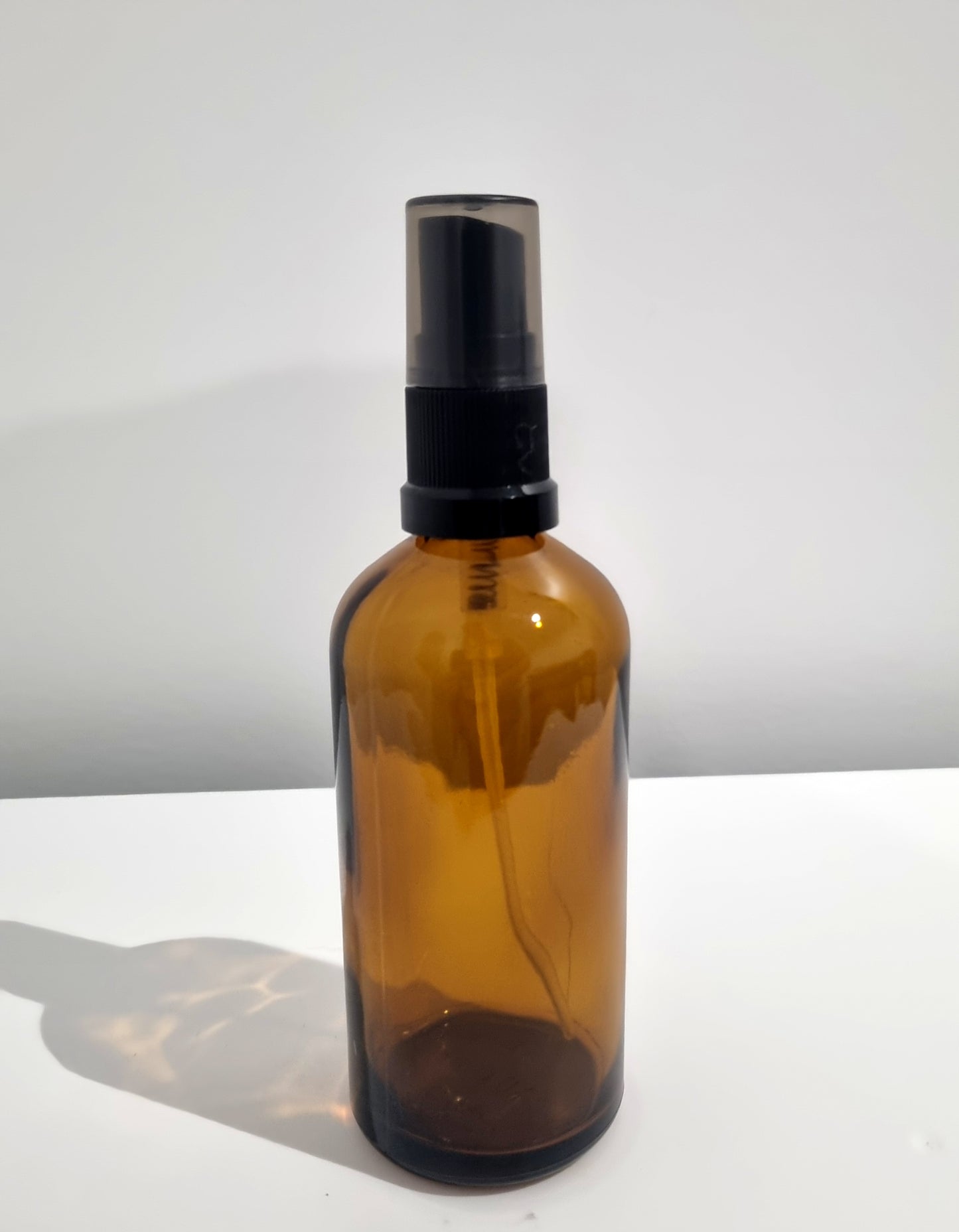 100ml Amber Glass Spray Bottle with Mister – Refillable | Ideal for Aromatherapy, Cleaning & Skincare - $2.80